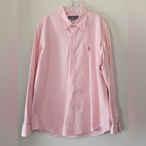 Polo by Ralph Lauren Light Pink Button Down Shirt. Men's XL/TG